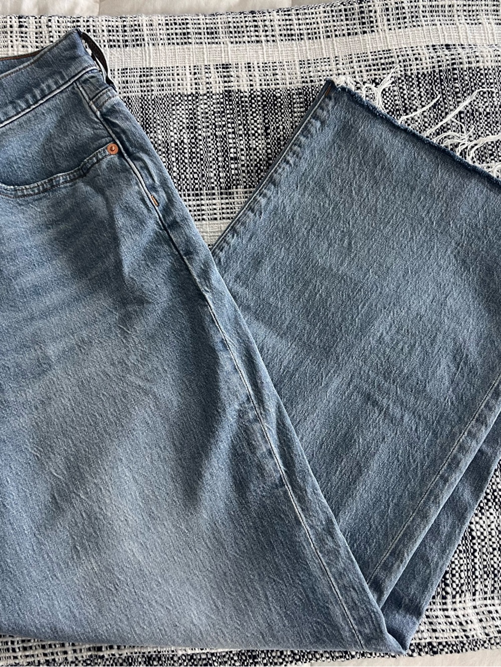 J. Crew Women’s wide leg Light Blue Denim Jeans